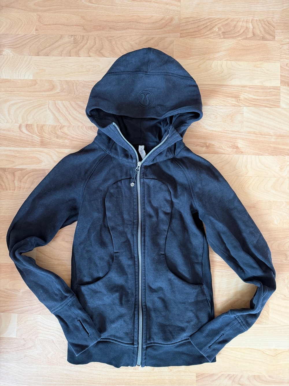 lululemon athletica Girls' Black Hooded Puffer Jacket